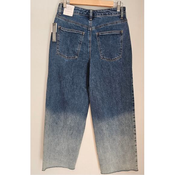 Talbots Wide Leg Crop Jeans High Waist Hoffman Wash Womens SZ 2 - Picture 3 of 12